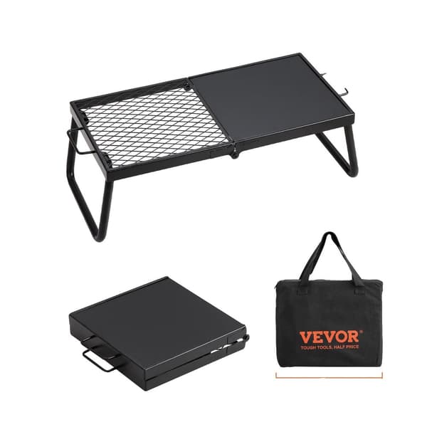 Grillkul, Tungt stål, Sammenklappelig og bærbar, Diamantformet net,24 x 12in