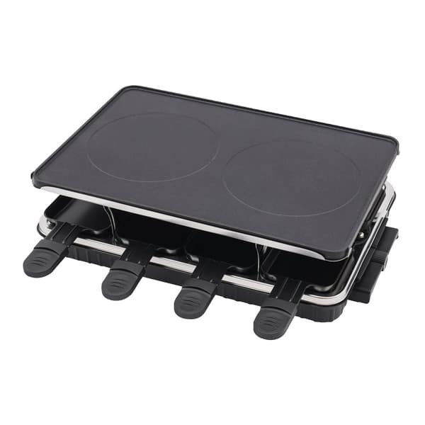 Elektrisk Grill, 1300W Effekt, Rektangulär Form, Diskmaskinssäker,Svart