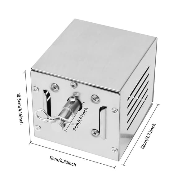BBQ-rostmotor, rostfri stålkonstruktion, CW/CCW-rotation, 25W effekt,Silver