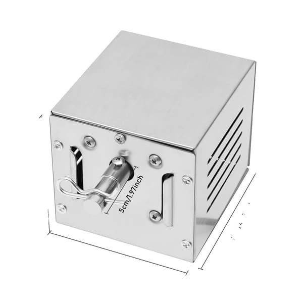 BBQ-rostmotor, rostfri stålkonstruktion, CW/CCW-rotation, 25W effekt,Silver