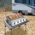 Miniatyrbild 4 av 4: Rostfritt Stål Propan BBQ Grill, 4 Justerbara Brennare, Snabb Uppvärmning, Stort Tillagningsområde