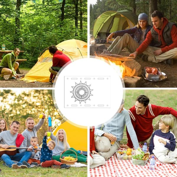 Igt Camping Bordplade Enhed, Holdbart Akryl Design, Alsidig til Udendørs Brug, Ideel til Picnic.