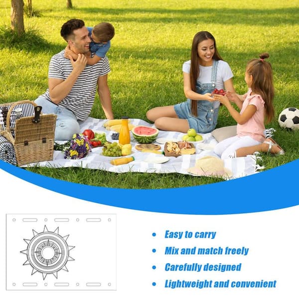 Igt Camping Bordplade Enhed, Holdbart Akryl Design, Alsidig til Udendørs Brug, Ideel til Picnic.