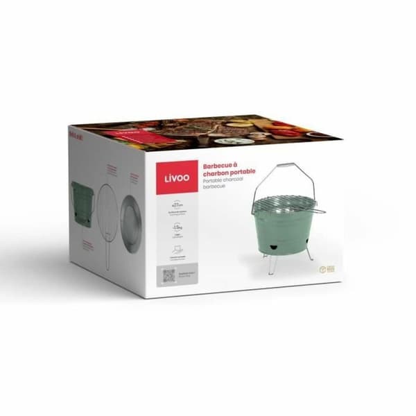 Bærbar Grill Livoo DOC327V Metall Stål