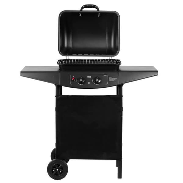 Teesa BBQ 2000 TSA0800 2-brännare gasolgrill med hjul