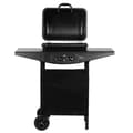 Miniatyrbild 3 av 4: Teesa BBQ 2000 TSA0800 2-brännare gasolgrill med hjul