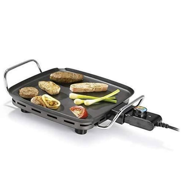 Plancha Chef Mini Classic svart - Princess - 28 x 28 cm - 4 personer - 1 900 W - Gjuten aluminium