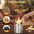 Miniatyrbillede 2 af 8: Bomclap Grill - BBQ - Bærbar røgfri pejs - Rustfri Mini udendørs komfur med taske | Bordpejs til altan/camping