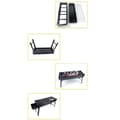 Miniatyrbild 6 av 8: Bomclap Grill - BBQ - Bärbar Träkol Grill – Stor Svart Fällbar Utomhusgrill för Kolgrillning