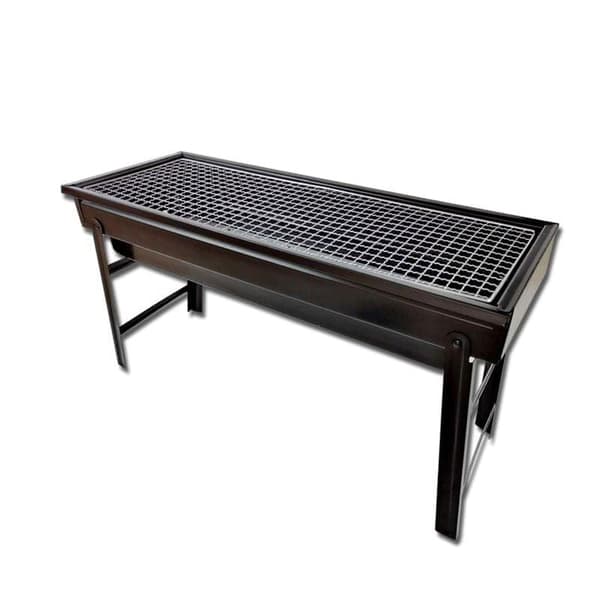 Bomclap Grill - BBQ - Bärbar Träkol Grill – Stor Svart Fällbar Utomhusgrill för Kolgrillning Svart 60*22*33CM