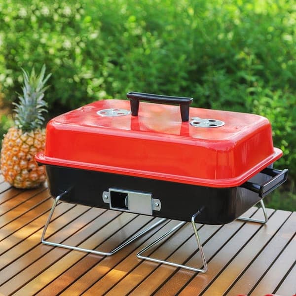 Bomclap bærbar kulgrill – lille campinggrill og bordgrill til udendørs | Kompakt grill