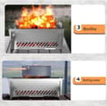 Miniatyrbillede 8 af 8: Lollanda foldbar campinggrill i rustfrit stål – bærbar kulgrill til camping, picnic og udendørs madlavning