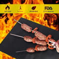 Miniatyrbild 4 av 4: grillmatta för barbecue set med 5 stycken non-stick grillmattor och återanvändbara bakplåtar
