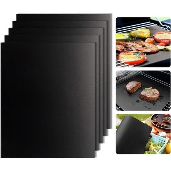 Grill Planchas CLYCTIP matlagningsmatta för grill och ugn, set med 5,40cm*33cm Non-Stick BBQ Lakan e 2640