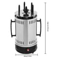 Miniatyrbillede 2 af 2: Vertikal Elektrisk Grill, 1000W Effekt, 400-500℃ Opvarmningstemperatur, Olie Dryppebakke,SW-5