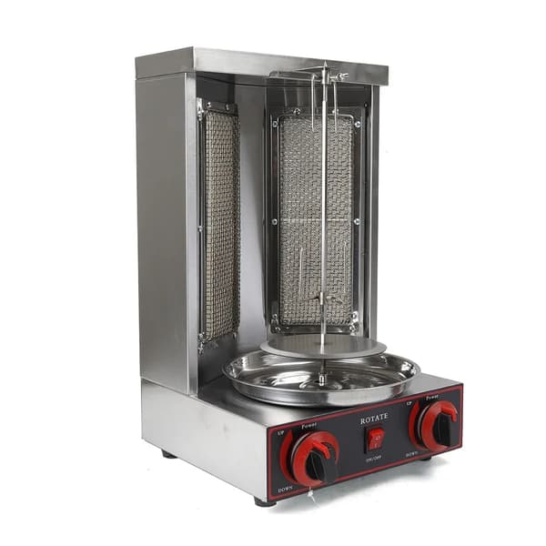 Rotary Shawarma Maskine, 3000W, 360° Rotation,Sølv