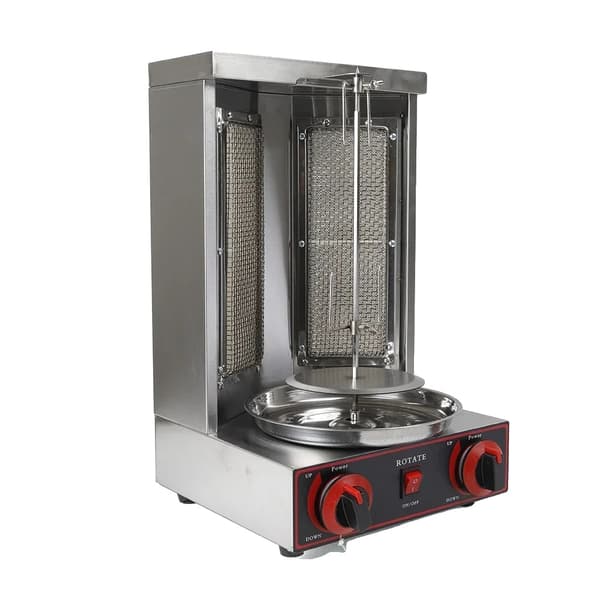 Rotary Shawarma Maskine, 3000W, 360° Rotation,Sølv