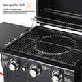 Miniatyrbillede 3 af 4: 3-Burner Gasgrill, Nem Tænding, Praktisk Mobilitet