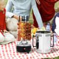 Miniatyrbillede 4 af 4: Indendørs elektrisk grill, røgfri drift, 5 spyd