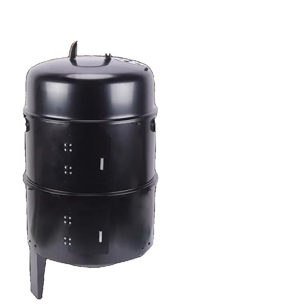 3-i-1 Multifunktionel Grill, Kulmadlavning, Aftagelige Komponenter, 15,74 tommer i Diameter,sort
