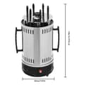 Miniatyrbillede 2 af 2: Vertikal Elektrisk Grill, 1000W Effekt, 400-500℃ Opvarmningstemperatur, Olie Dryppebakke,SW-6