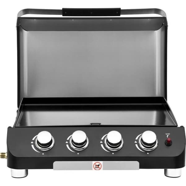 Gasplatta - COOKING BOX - PALMA - 4 brännare - 69 X 51 X 35 cm - Svart