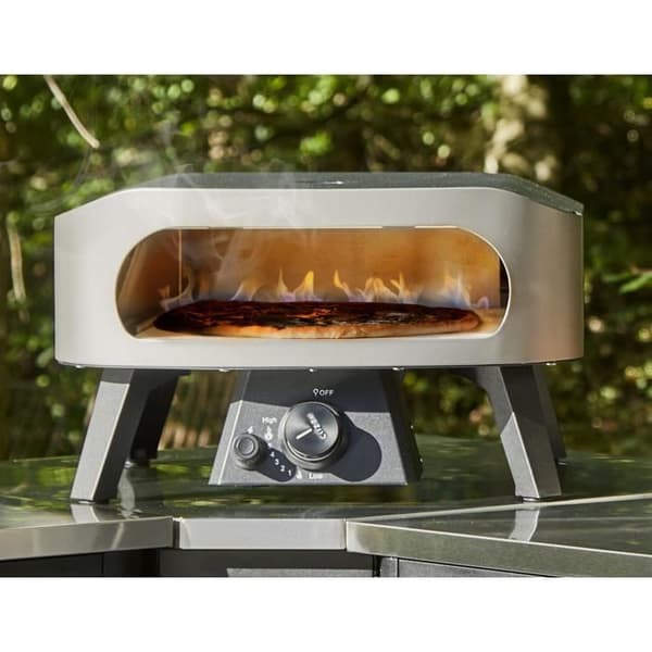 Pizzaugn - COZZE - 13 - Gas - 6 KW - Upp till 450°C - Termometer ingår - Dörr