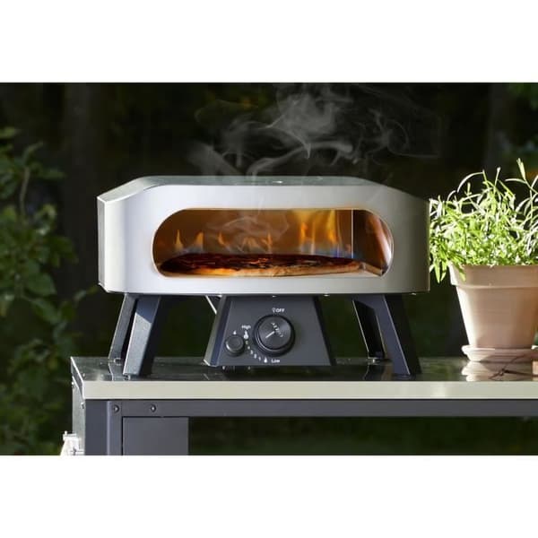 Pizzaugn - COZZE - 13 - Gas - 6 KW - Upp till 450°C - Termometer ingår - Dörr