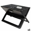 Miniatyrbillede 1 af 7: Havegrill Transportabel Aktive Sort Stål Jern 45 x 30 x 29 cm