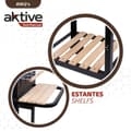 Miniatyrbillede 4 af 6: Kulgrill med hjul Aktive Emaljeret metal 100,5 x 88,5 x 40 cm Sort
