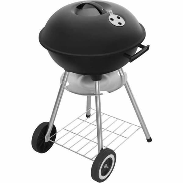 Havegrill Transportabel Fieldmann Sort, Rustfrit stål