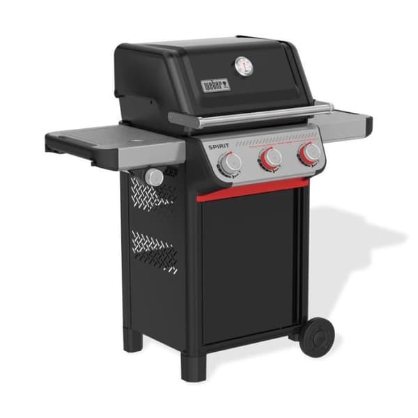 Weber Spirit E-335 Gasgrill GPL 3 Brennare Svart Rostfritt Stål för Utomhusbruk