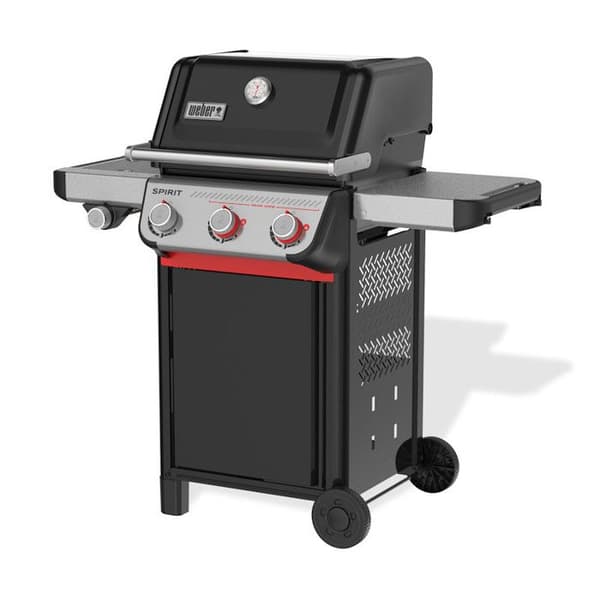 Weber Spirit E-335 Gasgrill GPL 3 Brennare Svart Rostfritt Stål för Utomhusbruk
