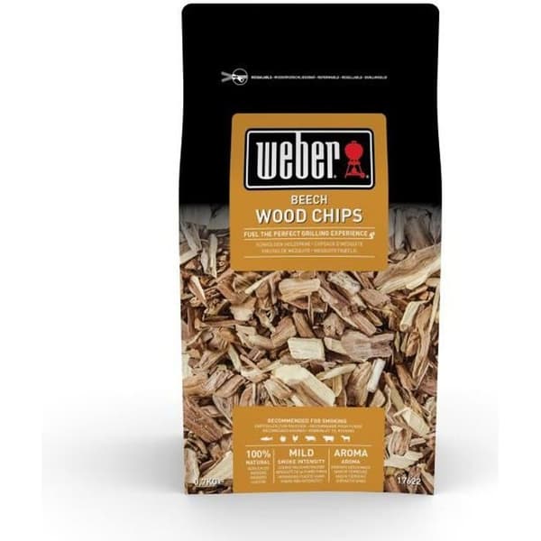 Låda med rökt trä - WEBER - Bok - Återförslutningsbar plastpåse - Vit - 0,7 kg