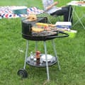 Miniatyrbillede 3 af 3: Kulgrill med hjul Grill Sort Ø 51 cm