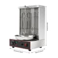 Miniatyrbillede 2 af 2: Doner Maskine, Justerbar Temperatur, 3000W Effekt,Sølv