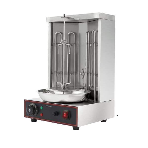 Doner Maskine, Justerbar Temperatur, 3000W Effekt,Sølv