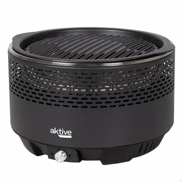 Havegrill Transportabel Aktive Cirkulær Uden røg Sort Ø 34 cm