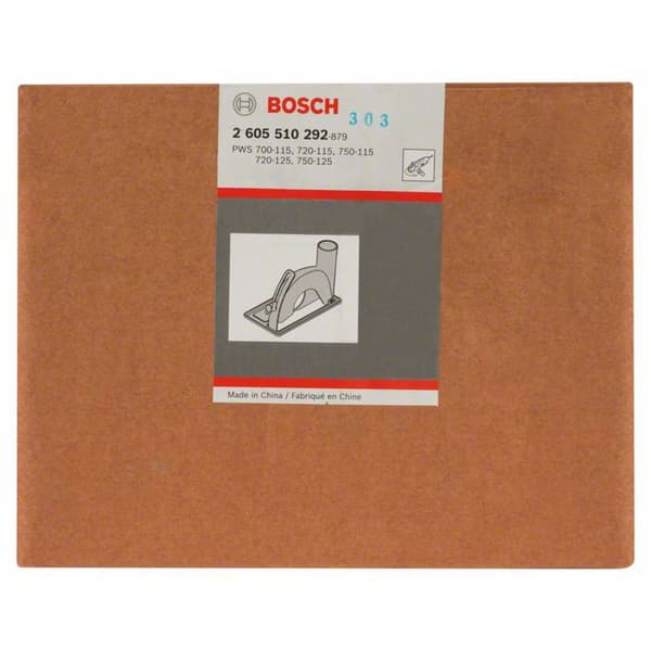 Bosch Accessories 2605510292 Styrslid med utsugningsanslutning för kapning, utan verktyg, 115 / 125 mm, PWS