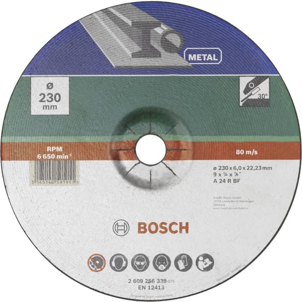 Bosch Accessories 2609256339 Skrubbskiva bockad 230 mm 22.23 mm 1 st