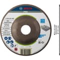 Miniatyrbild 4 av 4: Bosch Accessories 2608602488 Skrubbskiva bockad 125 mm 22.23 mm 1 st