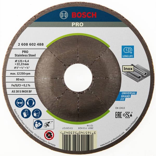 Bosch Accessories 2608602488 Skrubbskiva bockad 125 mm 22.23 mm 1 st