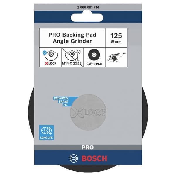 Bosch Accessories 2608601714 X-lock stödplatta, mjuk, 125 mm