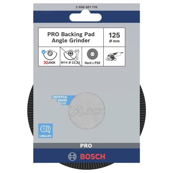 Bosch Accessories 2608601716 X-lock stödplatta, hård, 125 mm