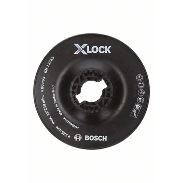 Bosch Accessories 2608601716 X-lock stödplatta, hård, 125 mm