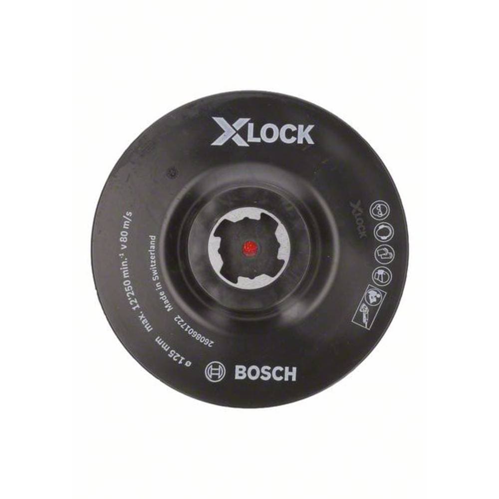 X-lock stödplatta, med kardborrband 125 mm Bosch Accessories 2608601722 N/A