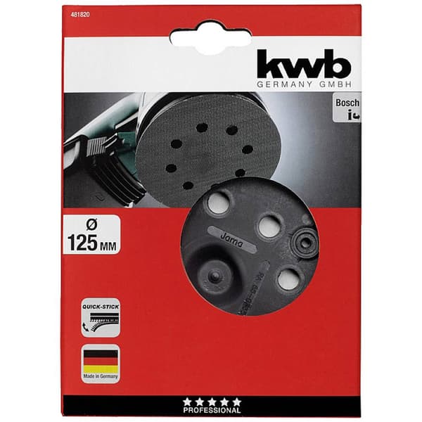 kwb 481820 Quick-stick fäststödplatta Diameter 125 mm