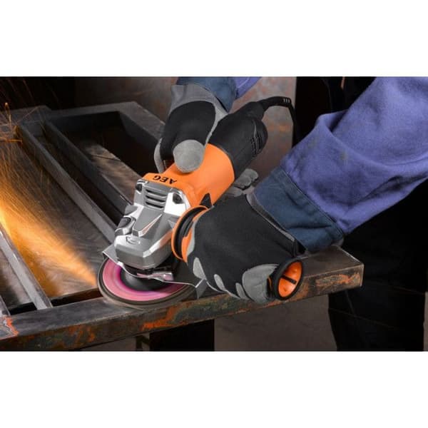 AEG POWERTOOLS 1000 Watt kvarn Ø 125 mm + 2 diamantskivor