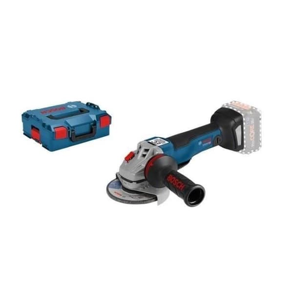 BOSCH PROFESSIONAL GWS 18V-10 vinkelslip + 2 5,0 Ah batterier + en GAL 1880 laddare + L-BOXX
