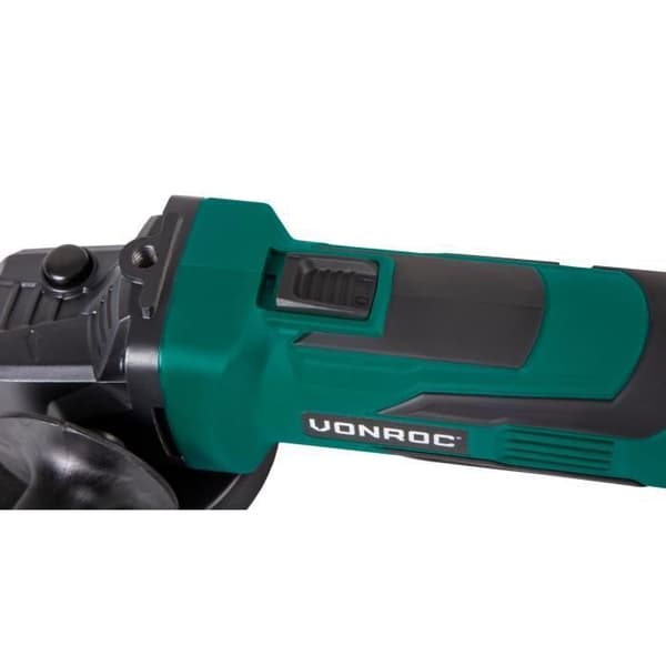 VONROC 115mm sladdlös vinkelslip - 4,0Ah batteri och laddare ingår